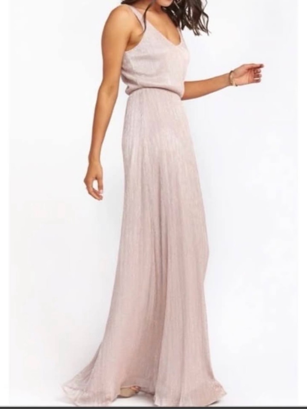 Show Me Your Mumu Kendall Maxi dress in Magic Mauve Glitter